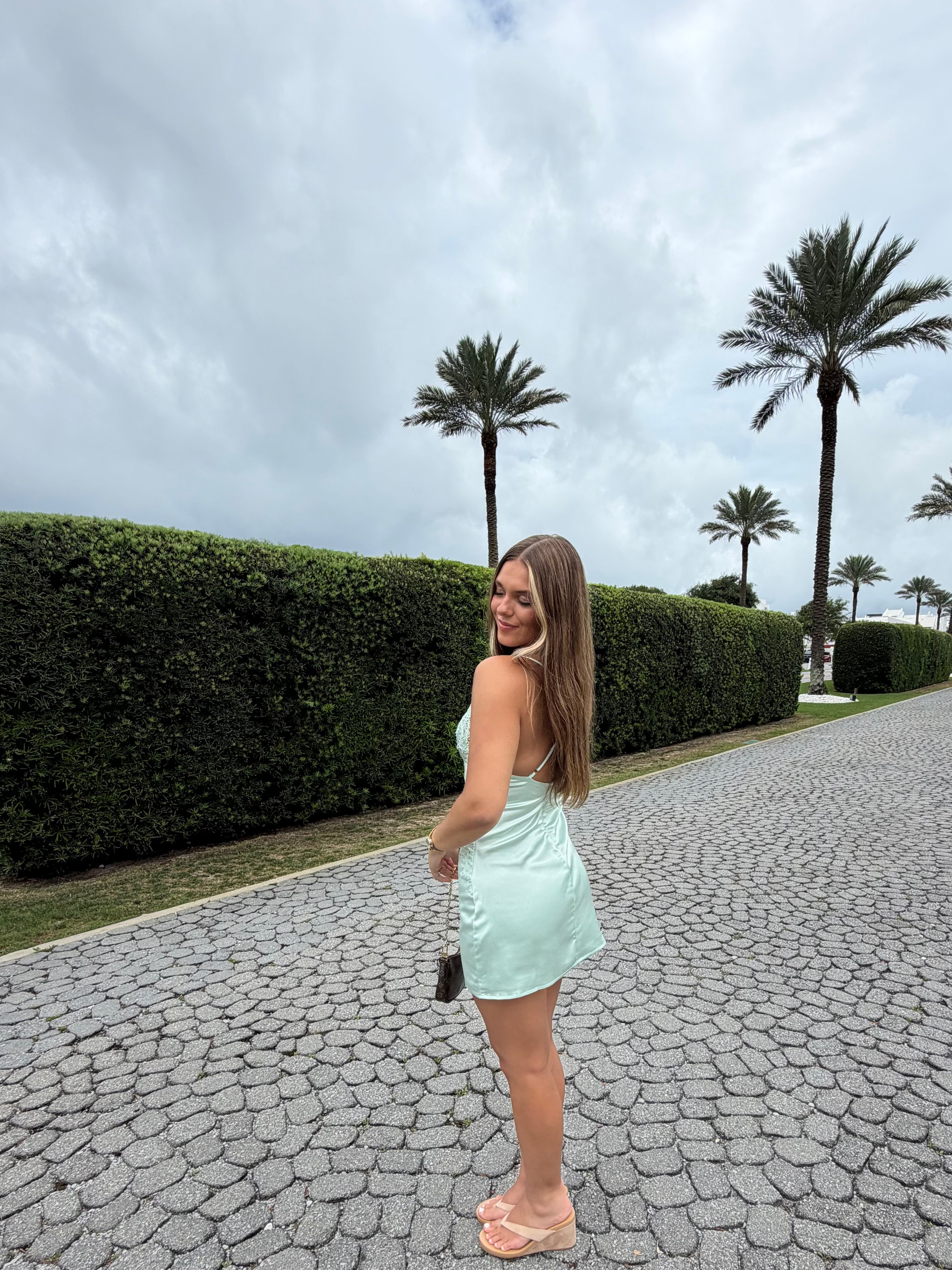 Coastal Crush Satin Mini Dress