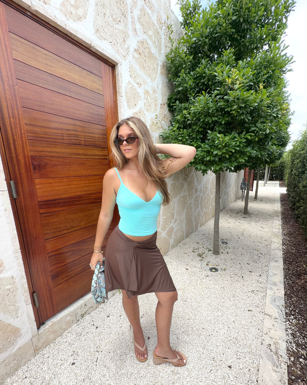Cocoa Sand Midi Skirt