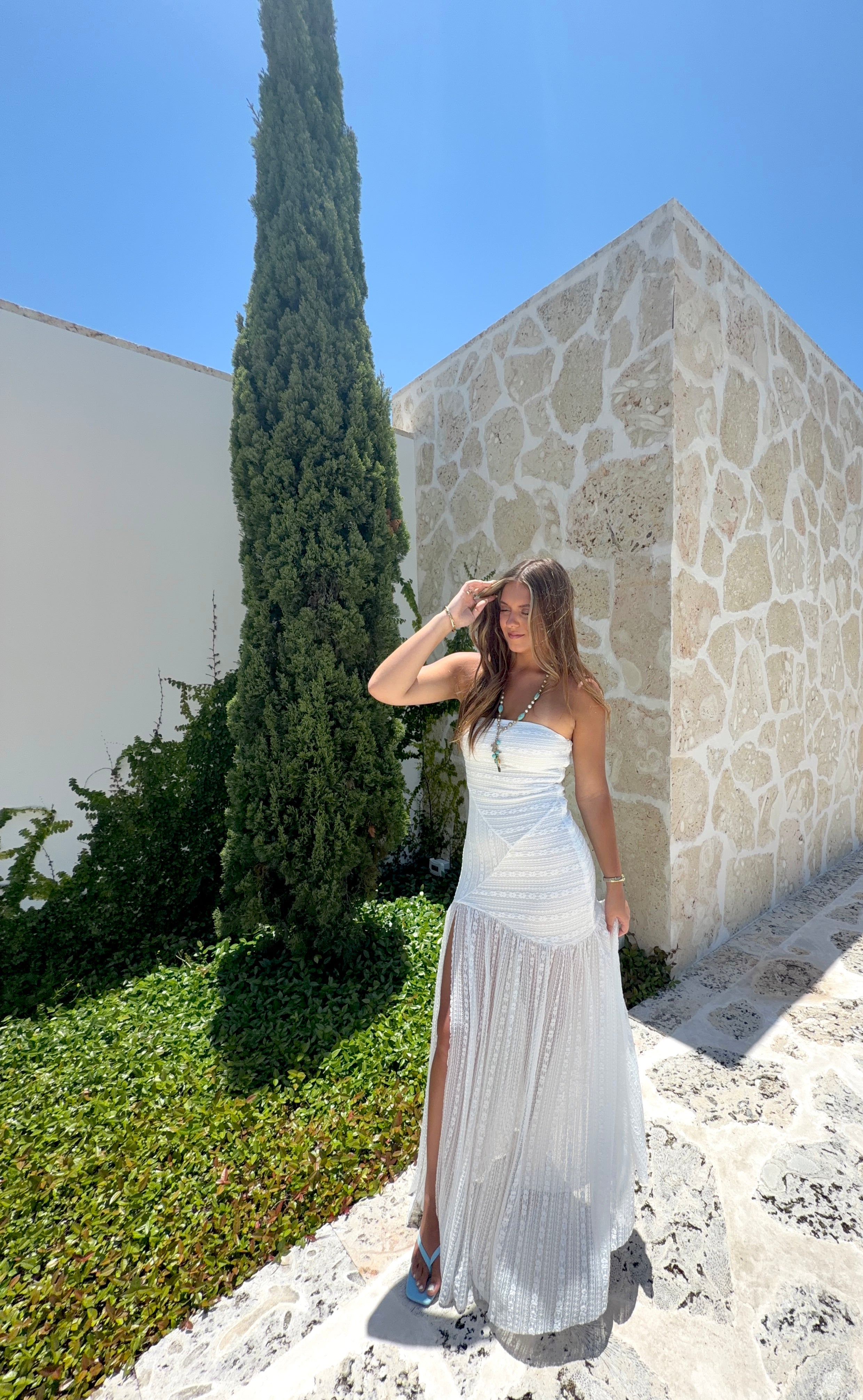 Golden Hour Drop-Waist Maxi Dress