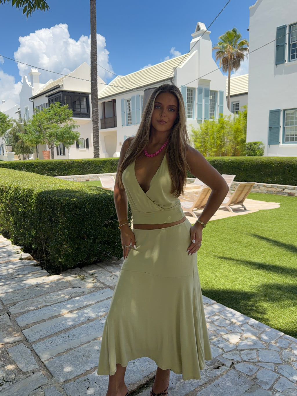 Seafoam Halter Top