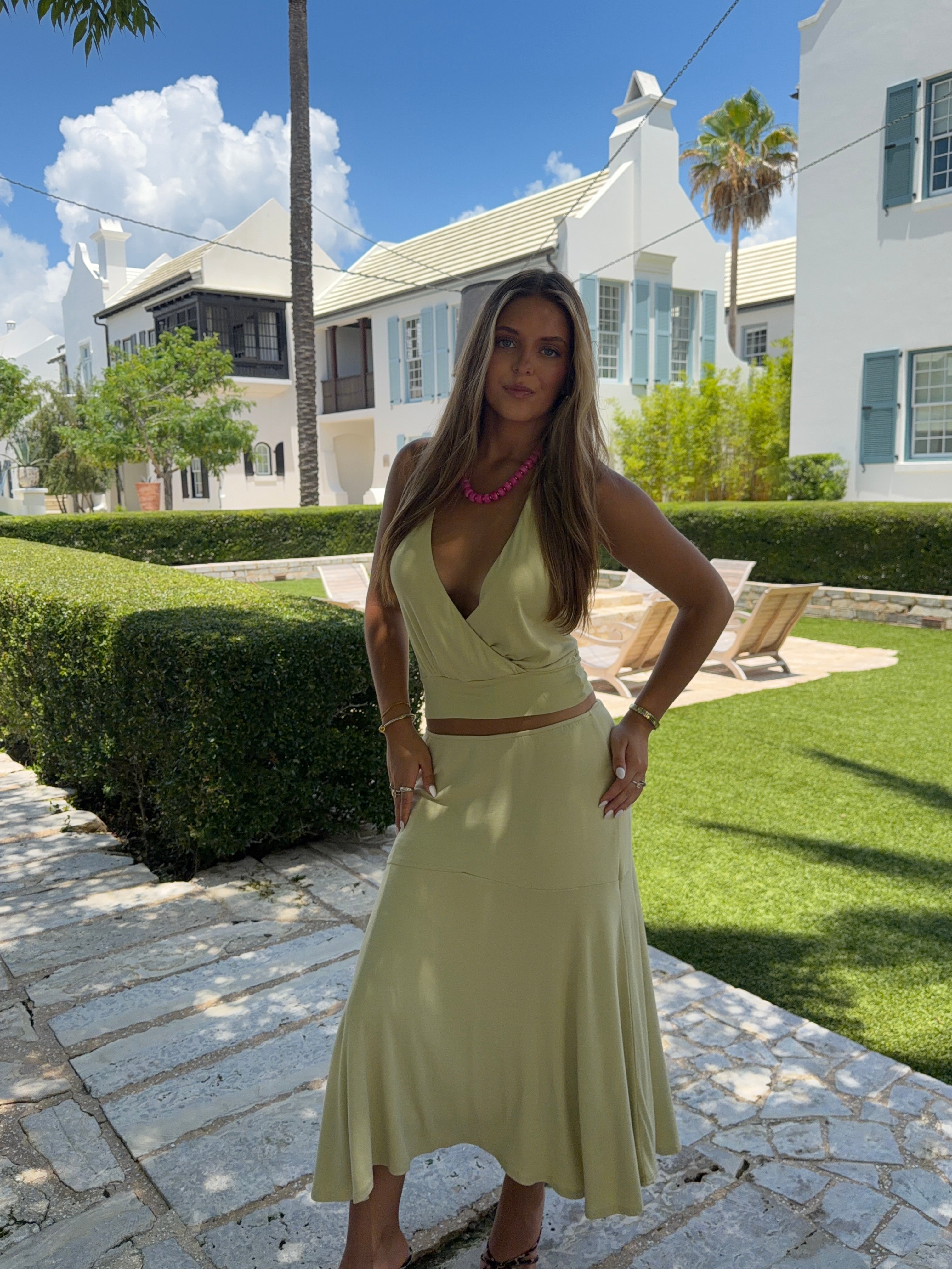 Seafoam Halter Top