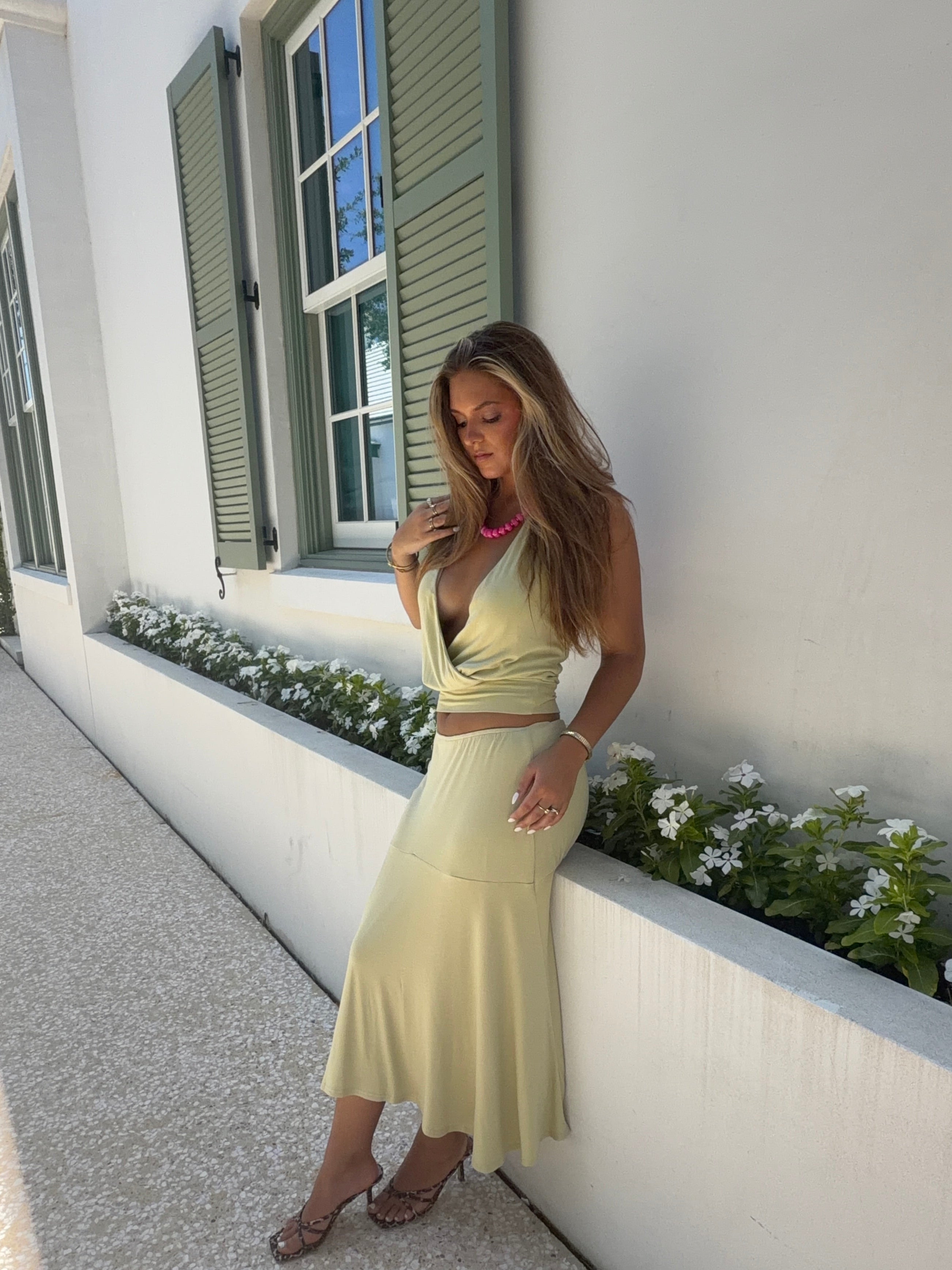 Seafoam Halter Top