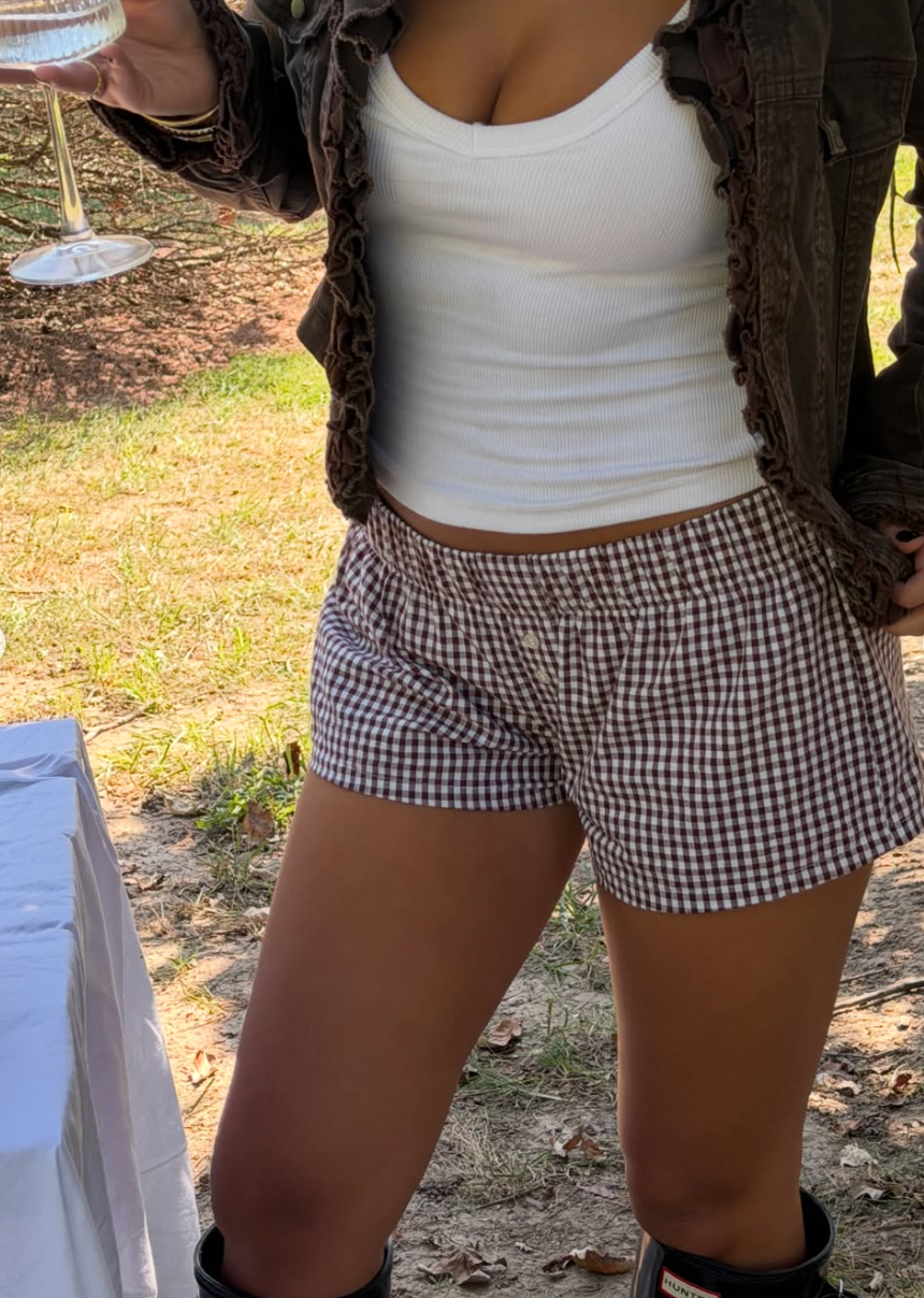 Hazel Check Short